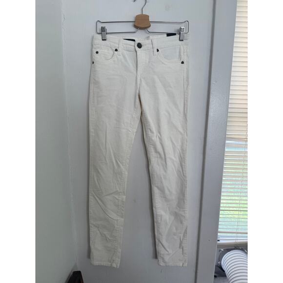 Kut From The Kloth Diana Skinny Ivory Corduroy Pants | Size 4 - Picture 1 of 7